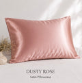SATIN PILLOW CASE - DUSKY ROSE