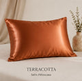 SATIN PILLOW CASE - TERRACOTTA