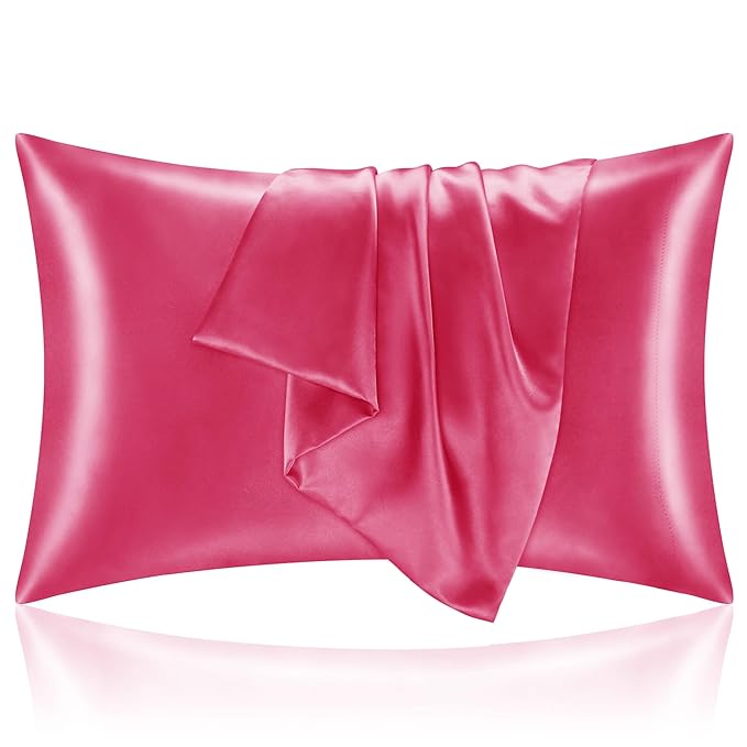 SATIN PILLOW CASE - DUSTY PINK - (PACK OF 2)